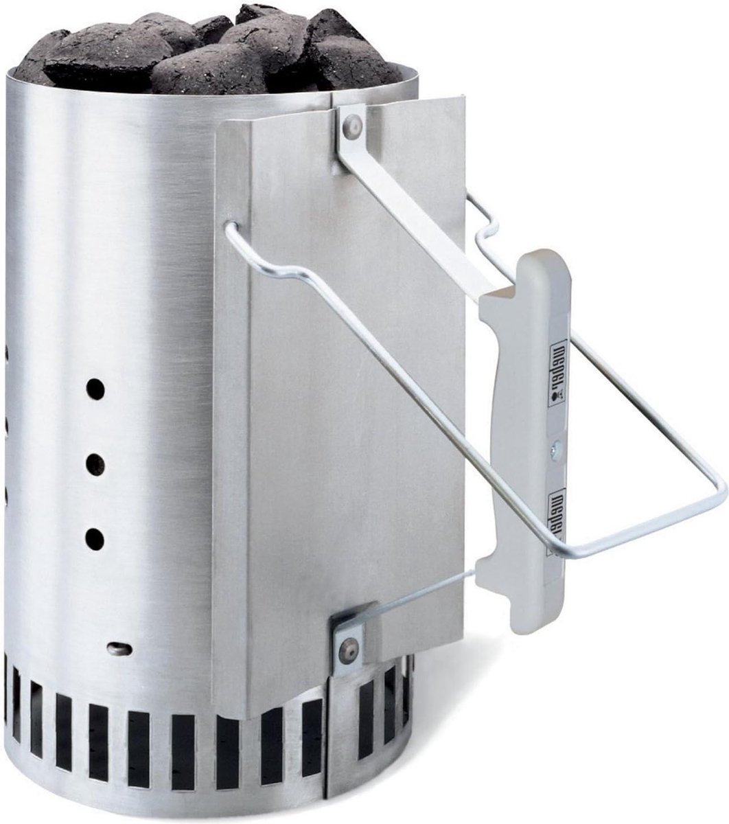 Rapidfire‎ Barbecue Brikettenstarter 20 cm | Aluminium Barbecue Brikettenstarter | Houtskool Brander | Accessoire (7416) Barbecue
