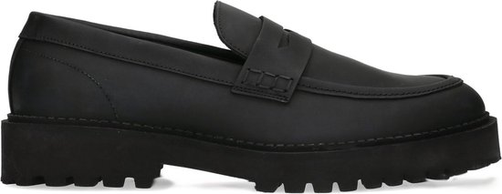 Sacha - Heren - Mat zwarte penny loafers - Maat 45