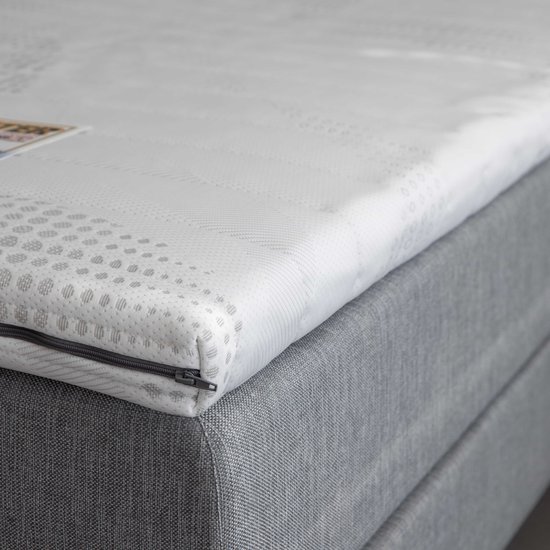 Consolateur|surmatelas en mousse à mémoire de forme NASA-VISCO-Top|6,5 cm d'épaisseur|Matelas CoolTouch VISCO VENTI-mousse pour pont supérieur 80x190cm