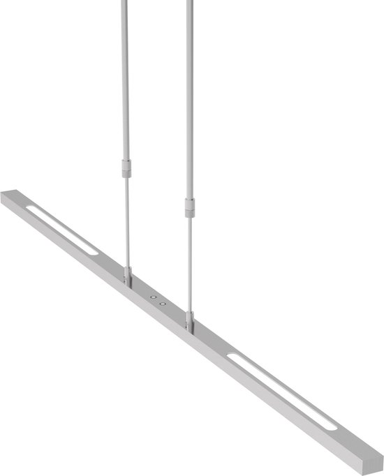 Lampe suspendue Bande | 3 lumières | acier | acrylique / métal | avec LED et variateur | Couleur claire réglable | 115 cm | lampe de salle à manger / table à manger | design moderne / élégant