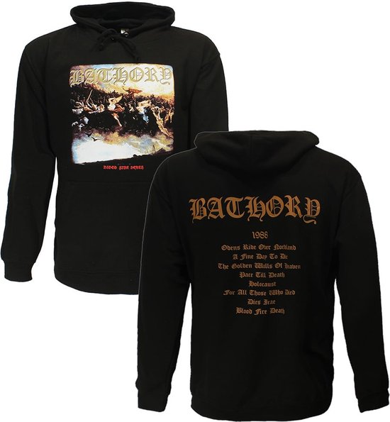 Bathory Blood Fire Death Hoodie Sweater - Officiële Merchandise