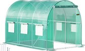 Vevor - Walk-In Tunnel Kas - Gegalvaniseerd Frame - Waterdichte Cover - Kassen - 300/210/210 cm - Groen - Moestuin - Tuinkas - Kweekkas