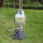 Vogelverschrikker lokvogel vogelafschrikmiddel realistische vogelverjager voor tuin en balkon - voorkomt vogels en ongedierte