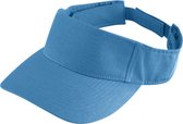 Augusta Sportswear - Zonneklep - Dames - Verstelbaar - Klittebandsluiting - Katoenen Zweetband - Volwassenen - Lichtblauw