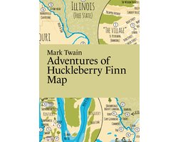 Literary Maps Series- Mark Twain, Adventures of Huckleberry Finn Map