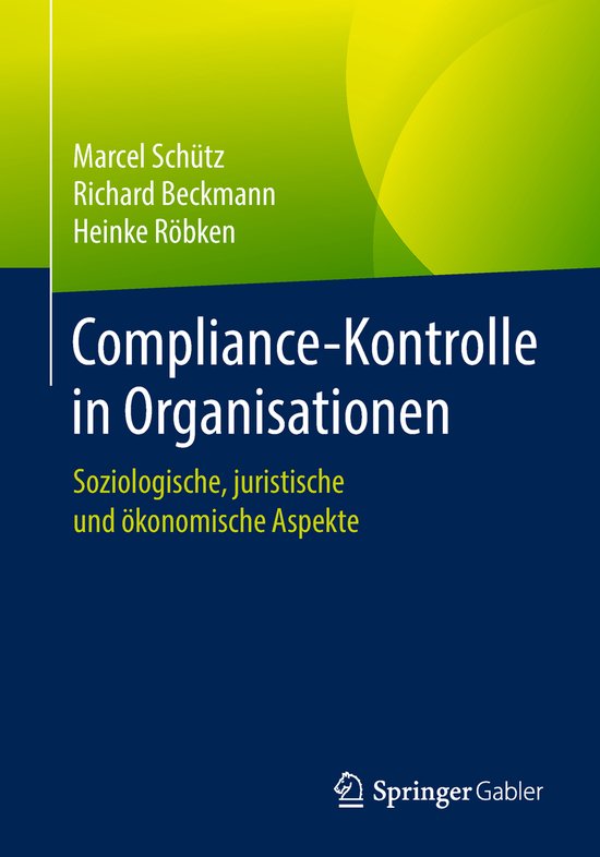 Compliance Kontrolle in Organisationen - cover