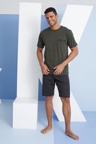 T-Shirt & Shorts Set Kees / Olijfgroen / XXL