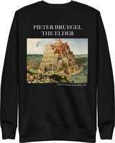 Pieter Bruegel de Oude 'De Toren van Babel' ("The Tower of Babel") Beroemd Schilderij Sweatshirt | Unisex Premium Sweatshirt | Zwart | S