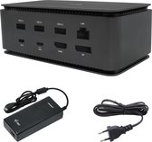 USB4 Metal Docking station Dual 4K HDMI DP with Power Delivery 80 W + Universal Charger 100 W