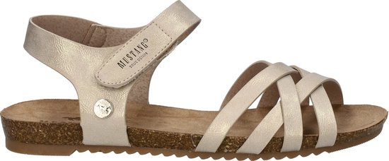 Mustang Sandalen Plat Sandalen Plat - goudkleur - Maat 42