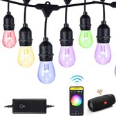 Homezie Smart Lichtsnoer | 10 meter | Te bedienen via app | IP65 Waterdicht | RGBW | Smart Verlichting | Kan synchroniseren met muziek