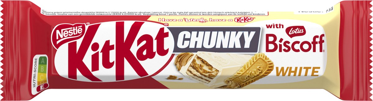 Kitkat - Chunky -White -Lotus Biscoff - 24 stuks à 42 gram | bol