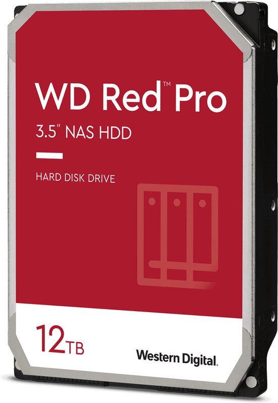 Western Digital WD Red Pro - Interne Harde Schijf 3.5" - NAS - 12 TB