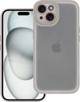 Case2go - Telefoonhoesje geschikt voor iPhone 15 Plus - Back Cover - Variete Hoes - Grijs
