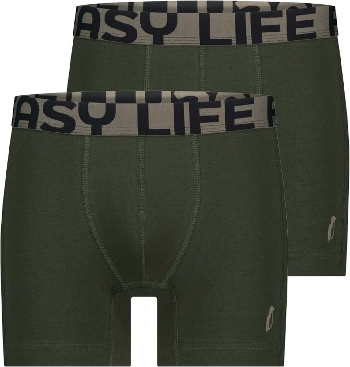 Alca Fashion - Heren Boxershort - Donkergroen XL – Grote Maten Mannen - Katoen - 2-pack