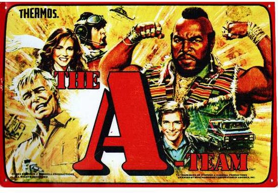 Plaque murale TV Classic années 1980 - The A-Team