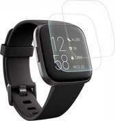 Fitbit Versa 2 - 2 stuks Beschermglas Smartwatch screenprotectors van glas Transparante glazen schermbeschermfolie