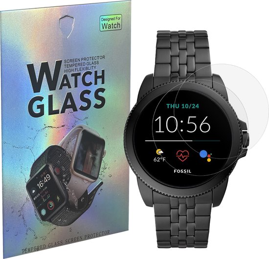 Fossil Gen 5E (42mm / 44mm) - 2 stuks Beschermglas Smartwatch screenprotectors van glas Transparante glazen schermbeschermfolie