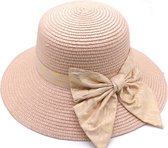 Hoed - roze - strik - zomer - vakantie - festival - zon - dames - accessoire