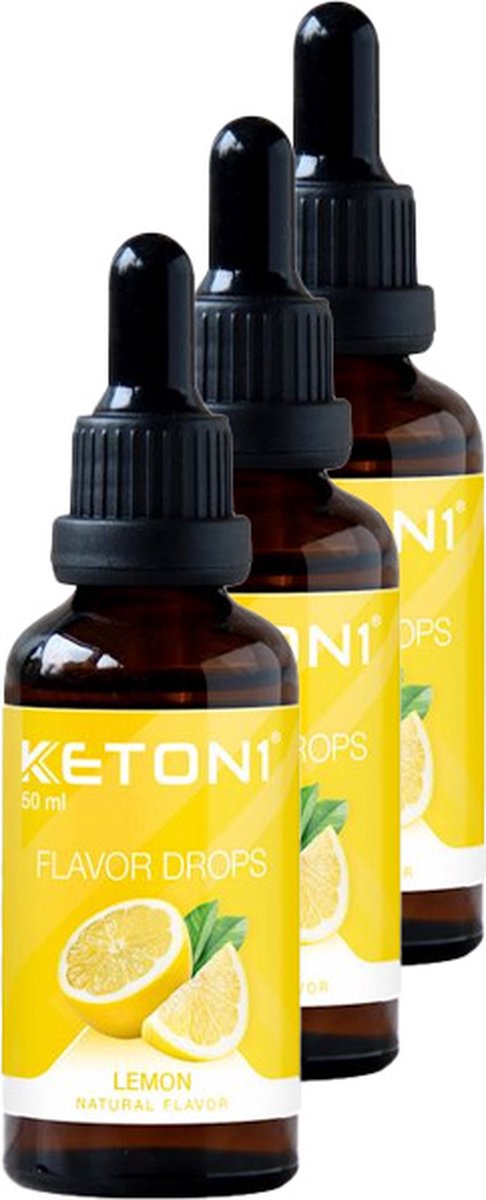 Goedkoopste Keton1 | Flavor drops | Lemon | 3 stuks | 3 x 50 ml