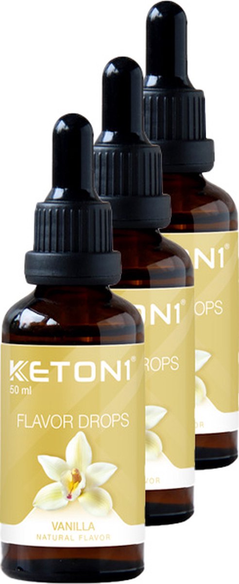 Goedkoopste Keton1 | Flavor drops | Vanilla | 3 stuks | 3 x 50 ml