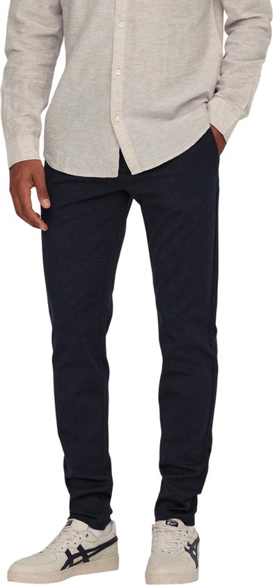 Only & Sons Heren Chino Broek ONSMARK slim Blauw Volwassenen