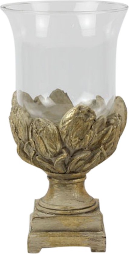 Baroque - Windlicht - Windlicht tulips resin h.25 Ø13cm - Polyresin