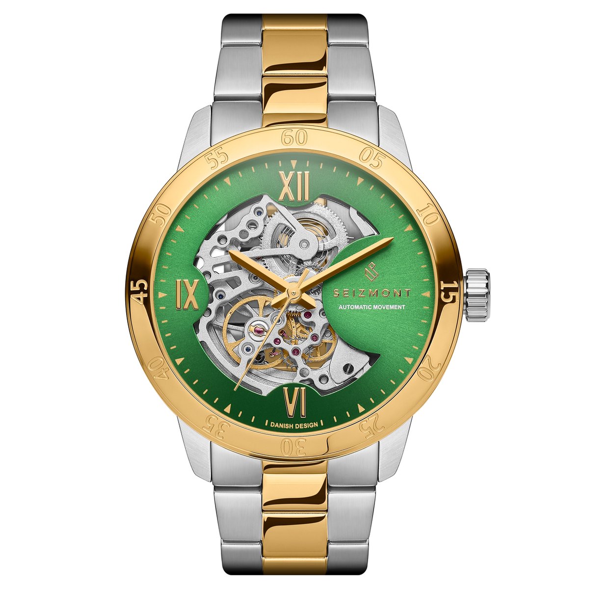 Dante II | Limited Edition Goud-  Zilverkleurig Skelethorloge