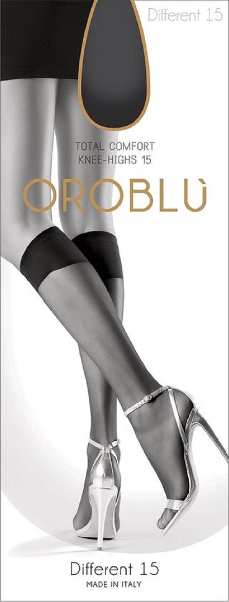 Oroblu Kniekous Oroblu mibas different 15 d-Zwart-39/41