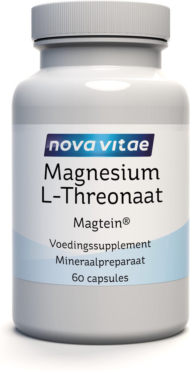Goedkoopste Nova Vitae - Magnesium L-Threonaat - Magnesium L-Threonate - 60 capsules