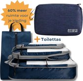 Packing Cube Compression - 5 Delig Tas Organizer Backpack Tas Toilettas Haak Reis Ophangbaar Organizer Makeup Tas