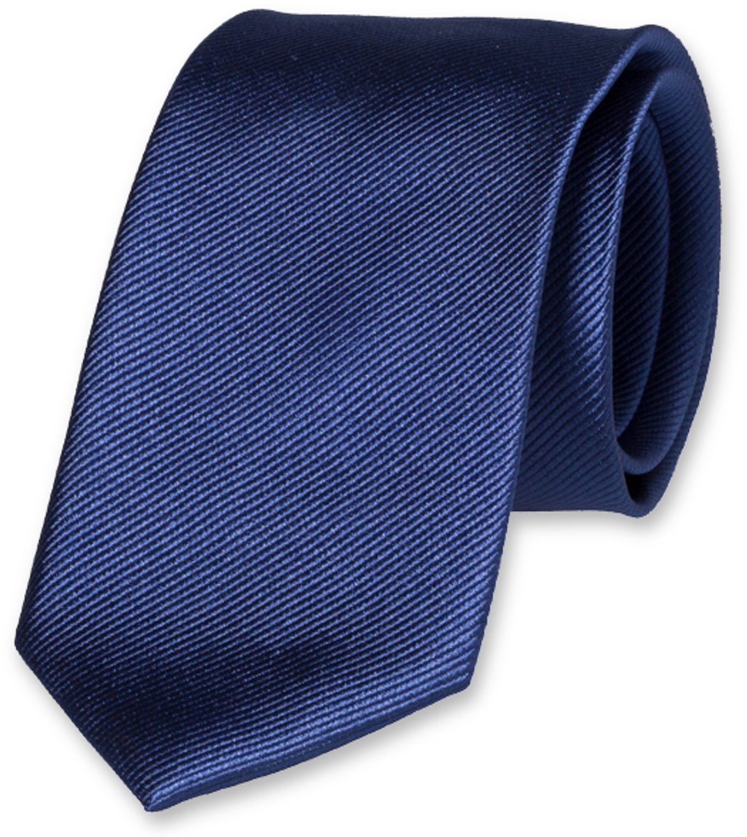 E.L. Cravatte Stropdas - Saffierblauw - 100% Zijde