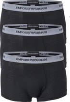 Emporio Armani - Basis 3-pack Zwarte Trunk Boxershorts - XL