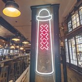 COOLNEON® Amsterdammertje - Wand Neon ledlamp - Ajax thema lamp - Amsterdams paaltje - Kroeglamp - mancave