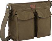 camel active LANE handtasje met schouderriem - Maat womenswear-M - Kaki