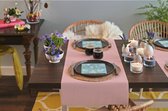 Chemin de table Duni - 2x - papier - rose clair - 480 x 40 cm - Chemins de table