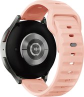 Roze - 22mm robuuste siliconen sporthorlogeband compatibel met Samsung Galaxy Watch 3 45mm/Gear S3 Frontier/Classic/Galaxy Watch 46mm/Huawei Watch GT2 Pro/GT 46mm/GT2 46mm/Ticwatch Pro 3