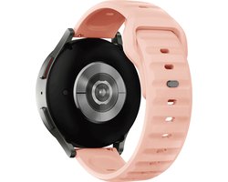 Stravo 22mm Robuuste Siliconen Bandje - Geschikt voor Samsung Galaxy Watch 3 45mm / Galaxy Watch 46mm / Gear S3 Classic & Frontier - Polar Vantage M / M2 / V3 / Grit X - Garmin Vivoactive 4 - Horlogebandje voor Huawei GT 5/6 46mm / Xiaomi - Roze