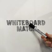 Tableau blanc Deluxe Vincent - Acier émaillé - Planificateur hebdomadaire - Planificateur mensuel - Planificateur annuel - Magnétique - Wit - Néerlandais - 90x120cm