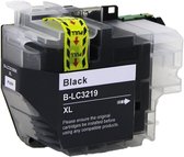 Zwarte XL inktcartridge model B-LC3219 met een gele "PULL" sticker en de tekst "Black".