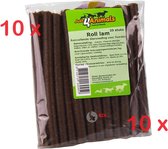 10 x Just4animals lam roll 20 stuks/verpakking , een verwen/ beloon snack waar je hond zeer blij van wordt. 10 x 20 = 200 roll's**