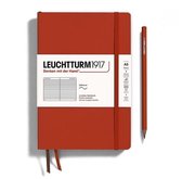 Leuchtturm1917 A5 Medium Notitieboek ruled Natural Colours softcover Fox Red - Notebook - 4004117626050