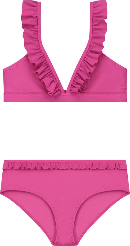 Shiwi Bikini set BELLA FIXED TRIANGLE SET RUFFLE - millenial pink - 158/164