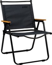 Bol.com Abbey Camp Opvouwbare Stoel - Lucca-085 - Antraciet/Zwart aanbieding