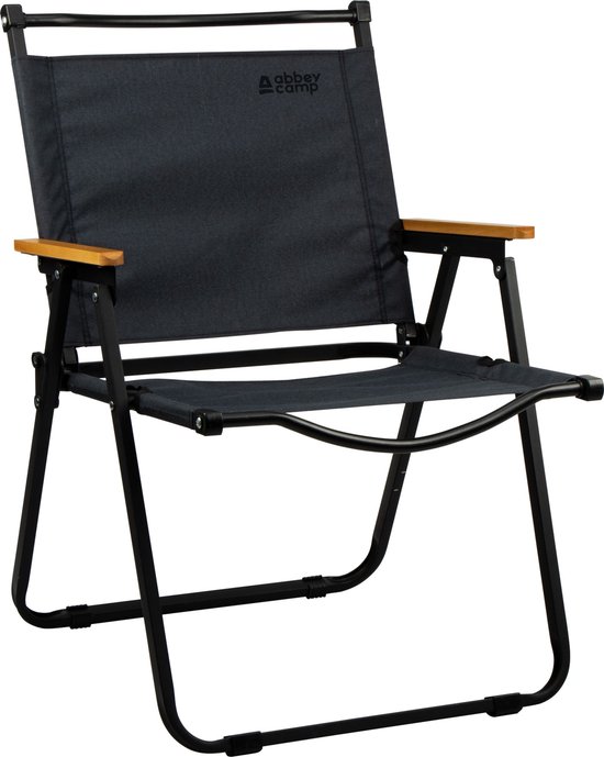 Abbey Camp Campingstoel Opvouwbaar - 62 x 54 x 85 cm - Grijs