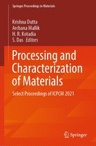 Springer Proceedings in Materials 26 - Processing and Characterization of Materials