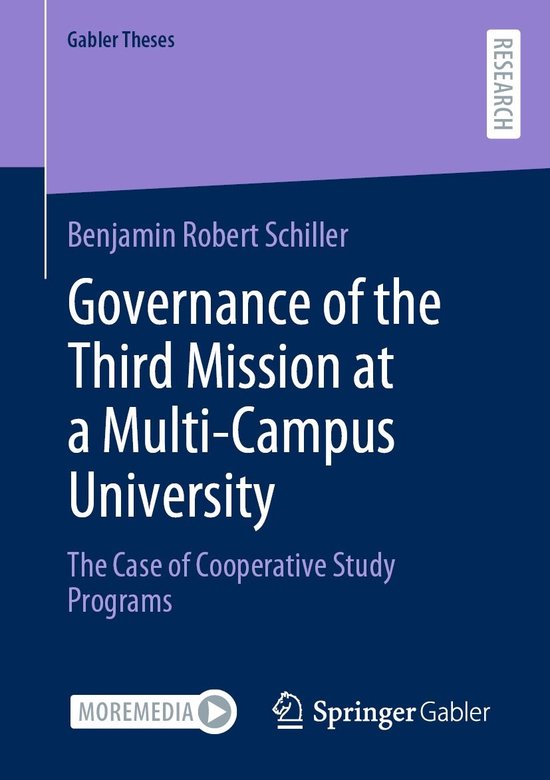 Gabler Theses - Governance of the Third Mission at a Multi-C ... - cover