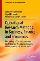 Lecture Notes in Operations Research - Operational Research Methods in Business, Finance and Economics