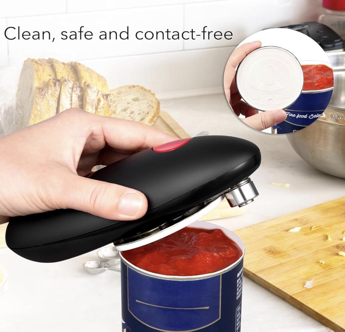 Ouvre-boîte électrique Mains Libres - Design One Touch - Idéal Pour Arthrite Ou Cuisine Facile - 3