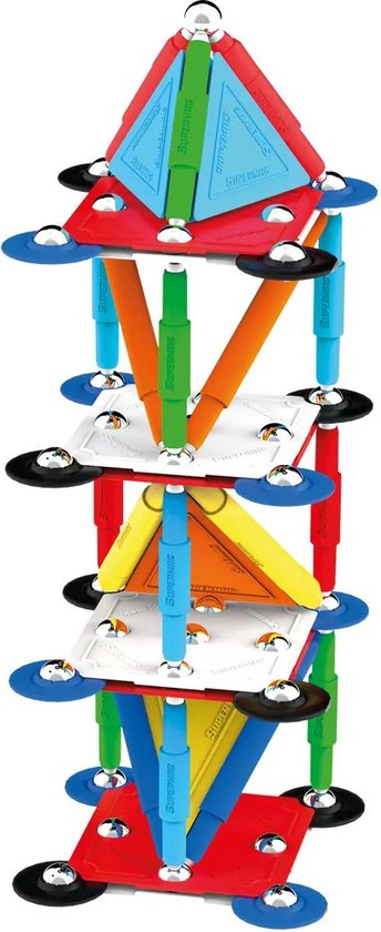 Magneet speelgoed Supermag Multicolor 85 SM0658 Multikleur